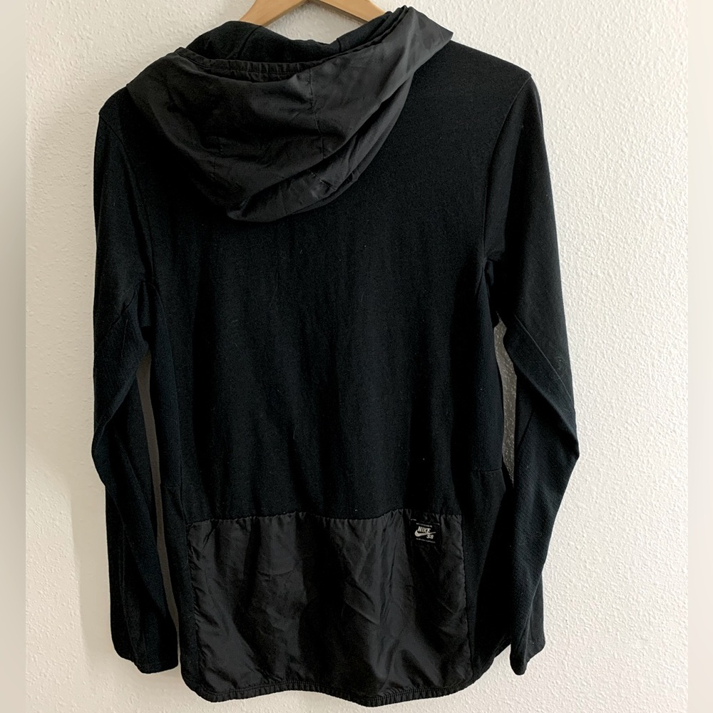 Nike SB Men's Small Lightweight Skate Pullover Hoodie Black on Black 812641-010